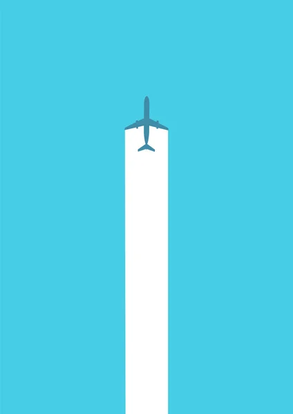 Modèle d'affiche vectorielle abstraite de voyage en avion d'été avec silhouette d'avion volant à travers le coucher du soleil. Symbole de vacances d'été, vacances, aventure. Illustration vectorielle Eps10. - Vecteur — Image vectorielle