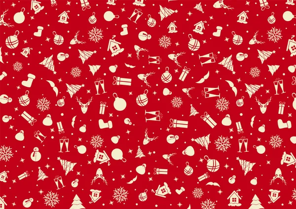 Vector-kırmızı Noel ambalaj kağıdı. Noel kartı. Mutlu yıllar kartı.