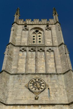 Kilise Kulesi Saint Meryem Kilisesi Virgin Wotton-altında-Edge, Cotswold, Gloucestershire, İngiltere