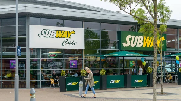 Бристоль Англия Мая 2018 Года Subway Cafe Часть Subway Food — стоковое фото