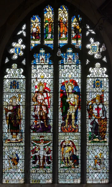 Salisbury Angleterre Sept 2018 Église Thomas Edmunds Fenêtre Commémorative Dans — Photo