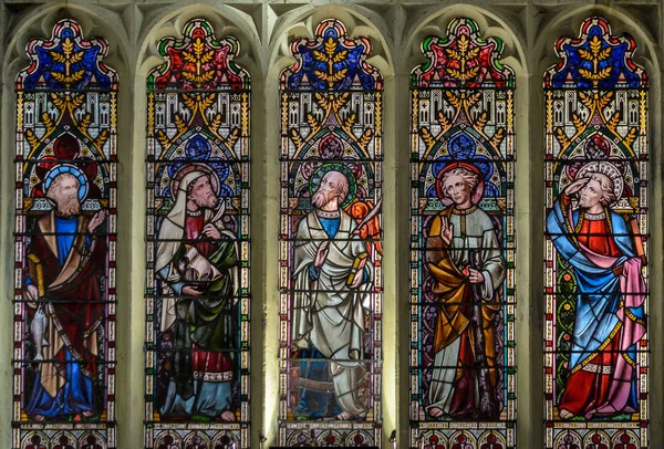 Salisbury Inglaterra Setembro 2018 Thomas Edmunds Church East Chancel Window — Fotografia de Stock