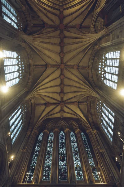 Lichfield England Oct 2018 Interiors Lichfield Cathedral Ceiling North Transept — Stock Photo, Image