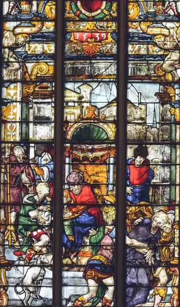 Lichfield England 2018 Innenräume Der Lichfield Kathedrale Glasmalerei Der Frauenkapelle — Stockfoto
