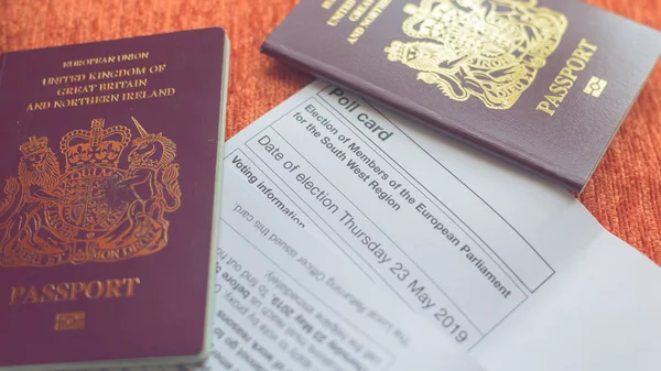 Close up of Poll Card A and Passport