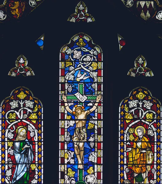 Vetrata - Lady Chapel nella Cattedrale di Bristol — Foto Stock