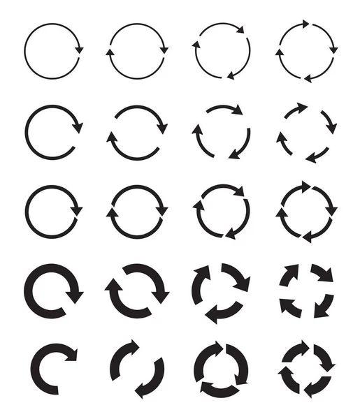 Ensembles Cercle Noir Télécharger Des Flèches Icônes Vectorielles Graphique Pour — Image vectorielle