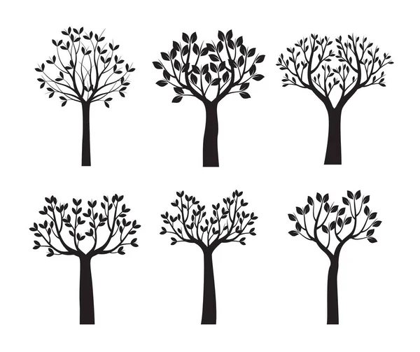 Reculez Arbres Feuilles Schéma Vectoriel Illustration Fichier Eps — Image vectorielle