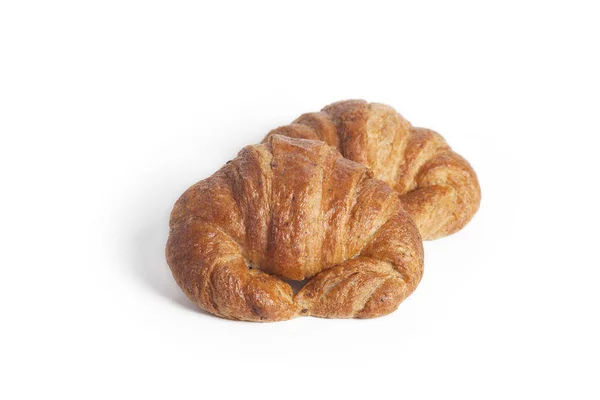 Croissants Isoliert Auf Weißem Hintergrund — Stockfoto