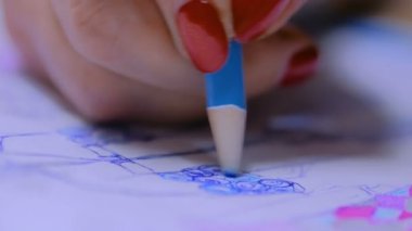 Moda Tasarımcısı çizim tasarım kroki