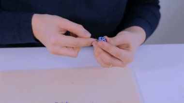 Tasarımcı yapımı el yapımı eardrop