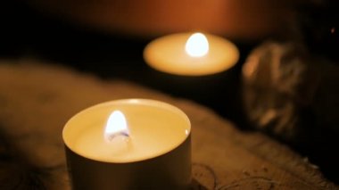 Çay ışık dışarı üflenir mum