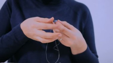 Tasarımcı yapımı el yapımı eardrop