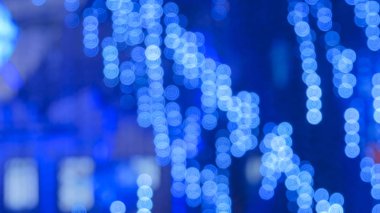 Soyut ufuk mavi aydınlatma bokeh