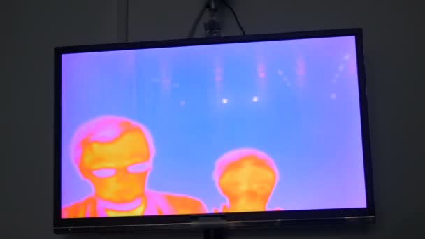 Widok kamery termograficznej — Wideo stockowe