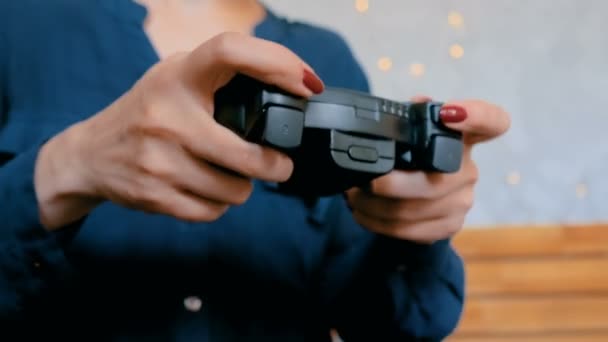 Gaming, technologie, hobby en vrije tijd concept — Stockvideo