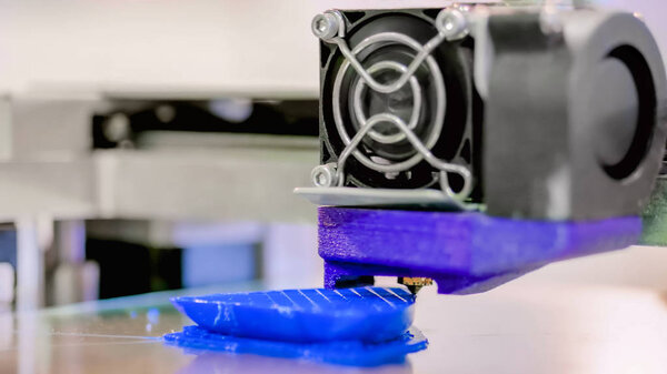 3D printer during work