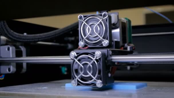 3D έννοια της τεχνολογίας εκτύπωσης — Αρχείο Βίντεο
