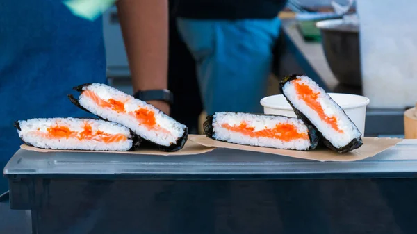 Japanese sushi rolls