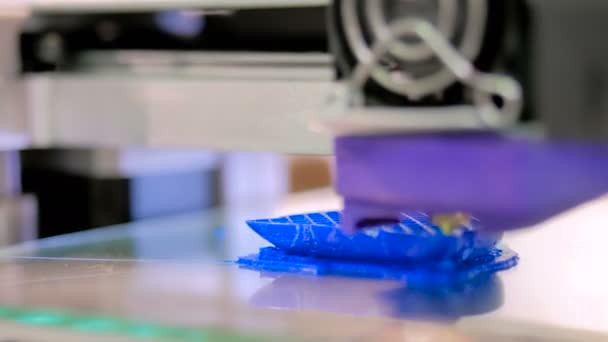 3D εκτυπωτής κατά την εργασία — Αρχείο Βίντεο