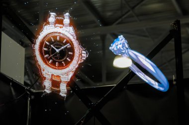 3D öncü sanal fan reklam projektörü