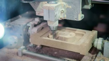 Gravür - çalışmaları sırasında Freze Makinası Cnc