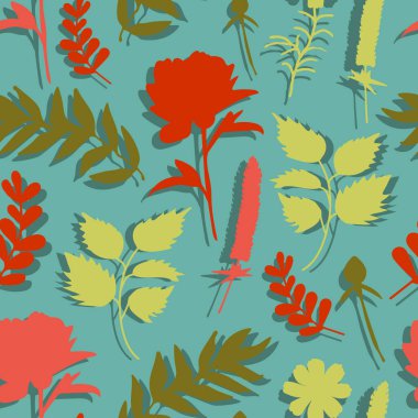 Soyut, pürüzsüz desenli çiçek