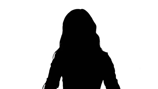 Jong Verschrikking Onverenigbaar Girl silhouette background Stock Photos, Royalty Free Girl silhouette  background Images | Depositphotos