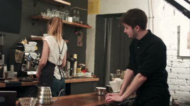Müşteri sayacı coffee shop kahve