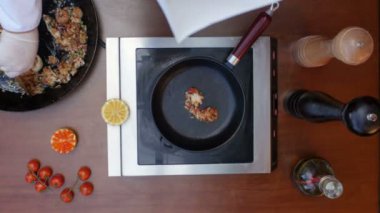 Hazırlanan paella dekorasyon