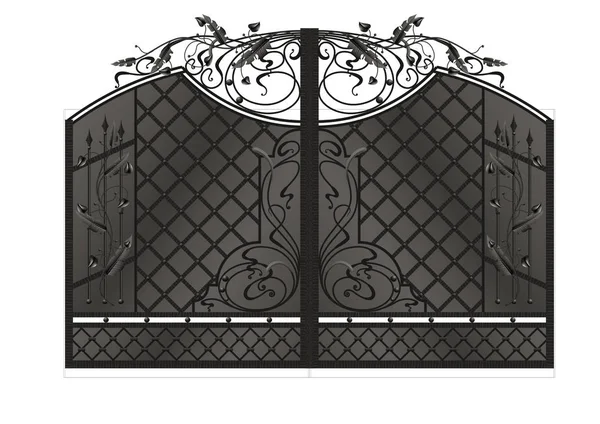 Forged Gates Metal Gates — Stock Vector