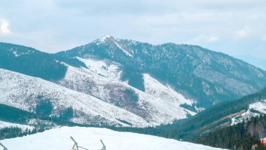 Jasna Kayak Merkezi, Chopok dağına kış manzarası