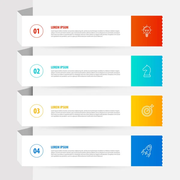 Infografisch Ontwerp Template Bedrijfsconcept Met Stappen Kan Gebruikt Worden Voor — Stockvector