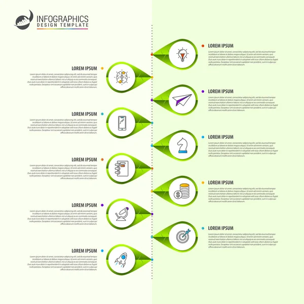 Infographic tasarım şablonu. 10 adımlı zaman çizelgesi konsepti. İş akışı düzeni, diyagram, pankart, web tasarımı için kullanılabilir. Vektör illüstrasyonu