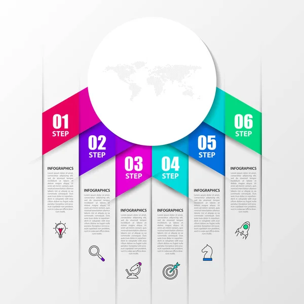 Infografisch Ontwerp Template Creatief Concept Met Stappen Kan Gebruikt Worden — Stockvector