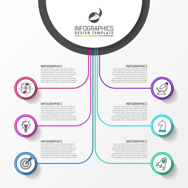 Modèle Conception Infographie Concept Créatif Étapes Peut Être Utilisé Pour — Image vectorielle