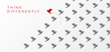 Farklı kavram düşünüyorum. Origami kuş yönünü değiştirme