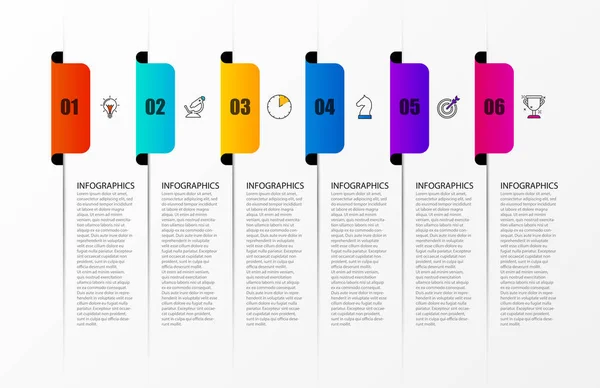 Infographic ontwerpsjabloon. Creatief concept met 4 stappen — Stockvector