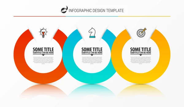 Plantilla Diseño Infográfico Concepto Creativo Con Pasos Puede Utilizar Para — Vector de stock