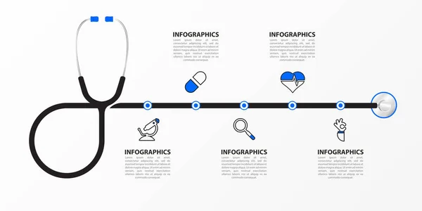 Infografisch Ontwerp Template Creatief Concept Met Stappen Kan Gebruikt Worden — Stockvector