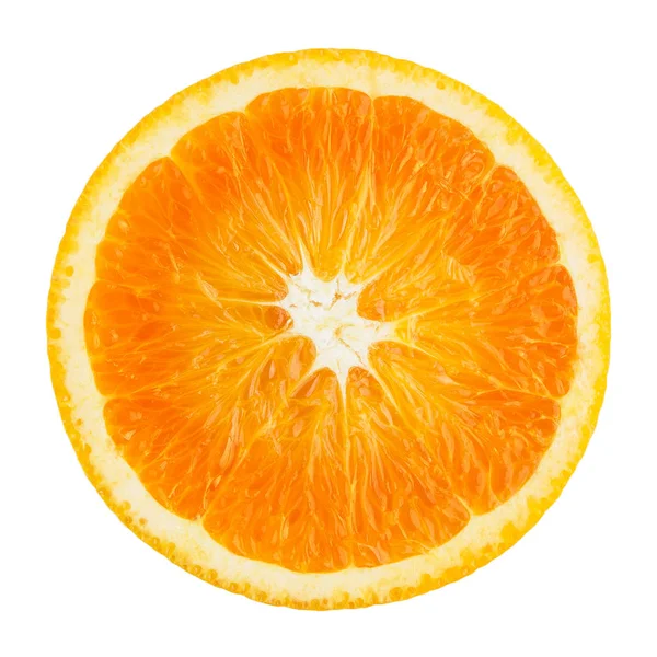 Seamless Mönster Med Tropisk Frukt Skiva Färsk Apelsin Isolerad Vit — Stockfoto