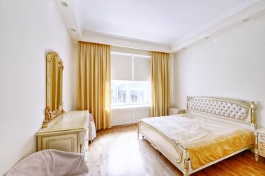 Modern ev Klasik yatak odası iç.