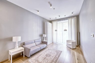 Modern ev Klasik yatak odası iç.