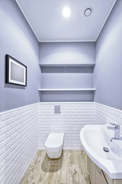 Moderne Einrichtung Des Badezimmers Neuen Haus — Stockfoto
