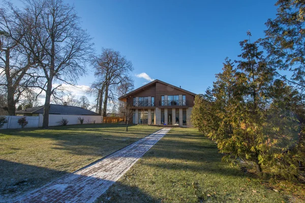 Casa Campo Estilo Moderno — Fotografia de Stock