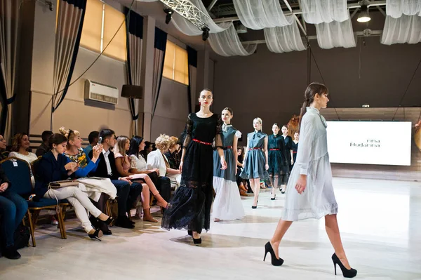 Ternopil Ukraine May 2018 Podolyany Designers Fashion Week Models Walk — Stock Photo, Image