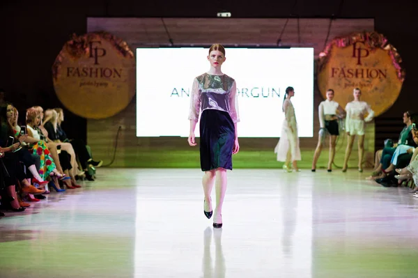 Ternopil Ukrayna Mayıs 2018 Podolyany Tasarımcıları Moda Haftası Anna Grubu — Stok fotoğraf
