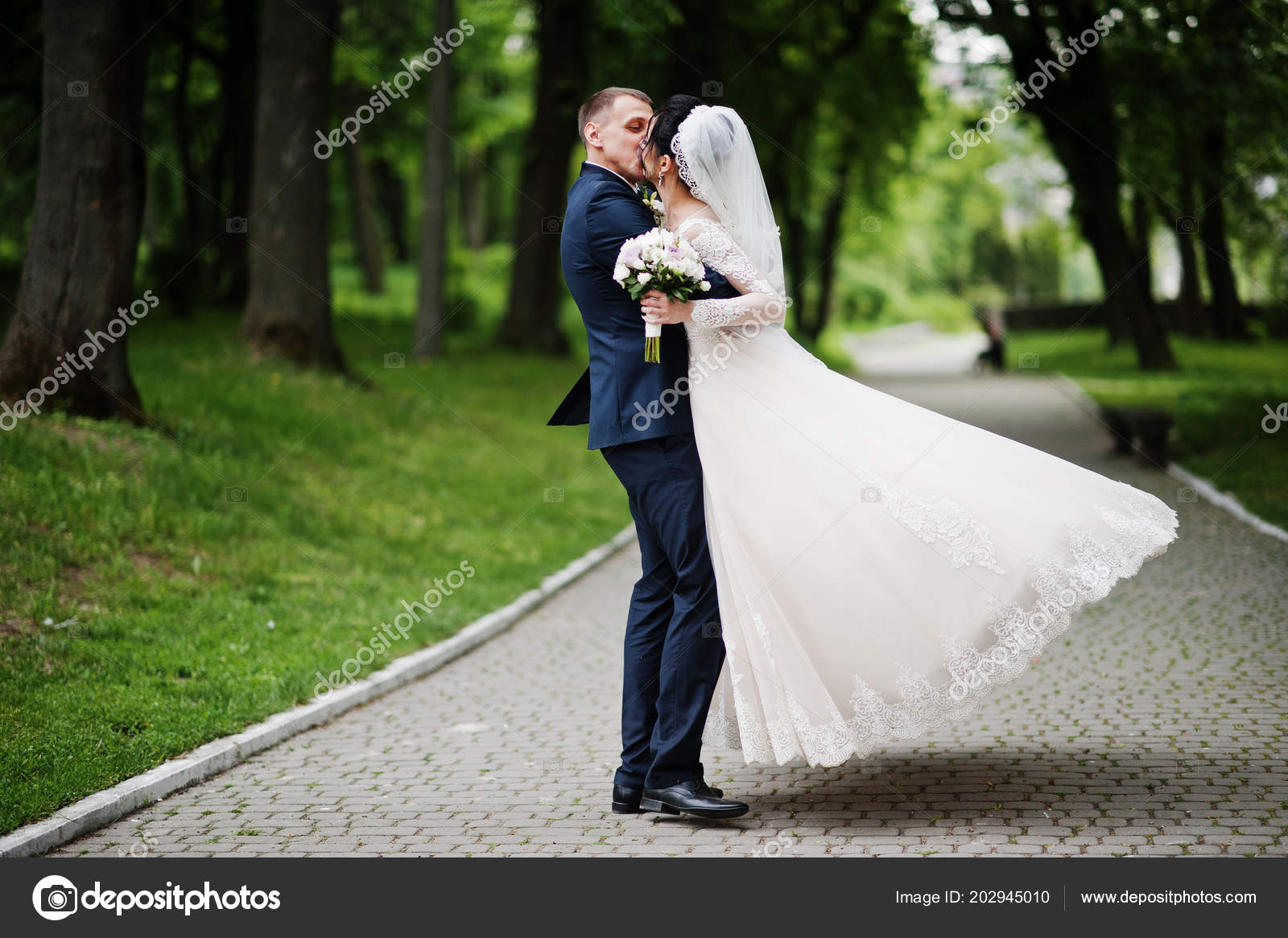 Photo Of Romantic Couple Portrait Post Wedding