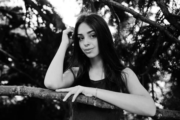 Menina Adolescente Vestido Azul Posou Livre Dia Ensolarado — Fotografia de Stock