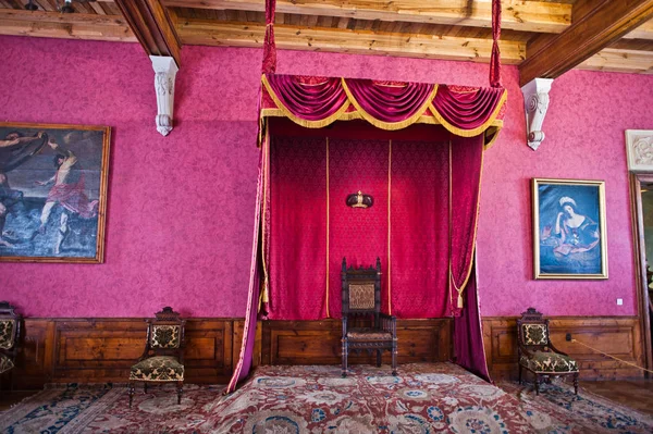 Zolochiv Ukraine July 2018 Luxurious Interior Medieval Castle Gorgeous Furniture — Stock Photo, Image